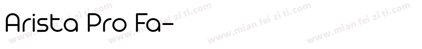 Arista Pro Fa字体转换